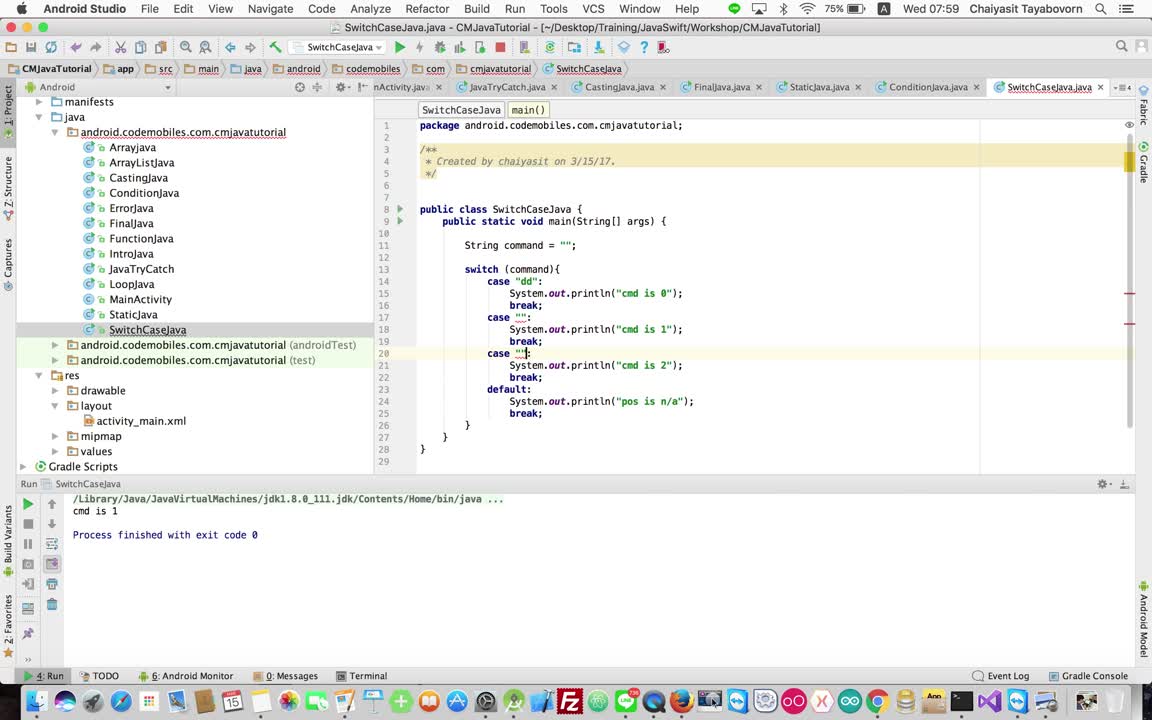 Java Programming  27#  switch case condition