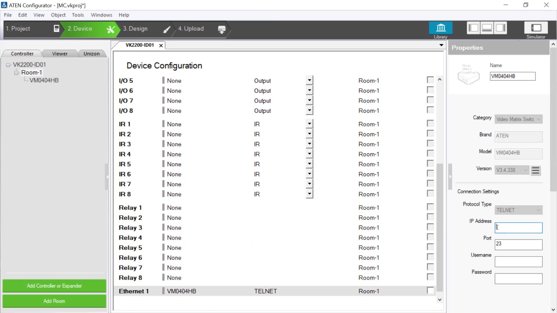 Training VK เบื้องต้น  สร้าง  Layout สำหรับ Video Matrix และ คุมกล้อง PTZ camera