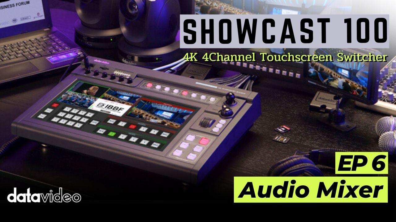 EP 6 : Audio mixer | Showcast 100 4K All-in-one 4CH Touchscreen Switcher