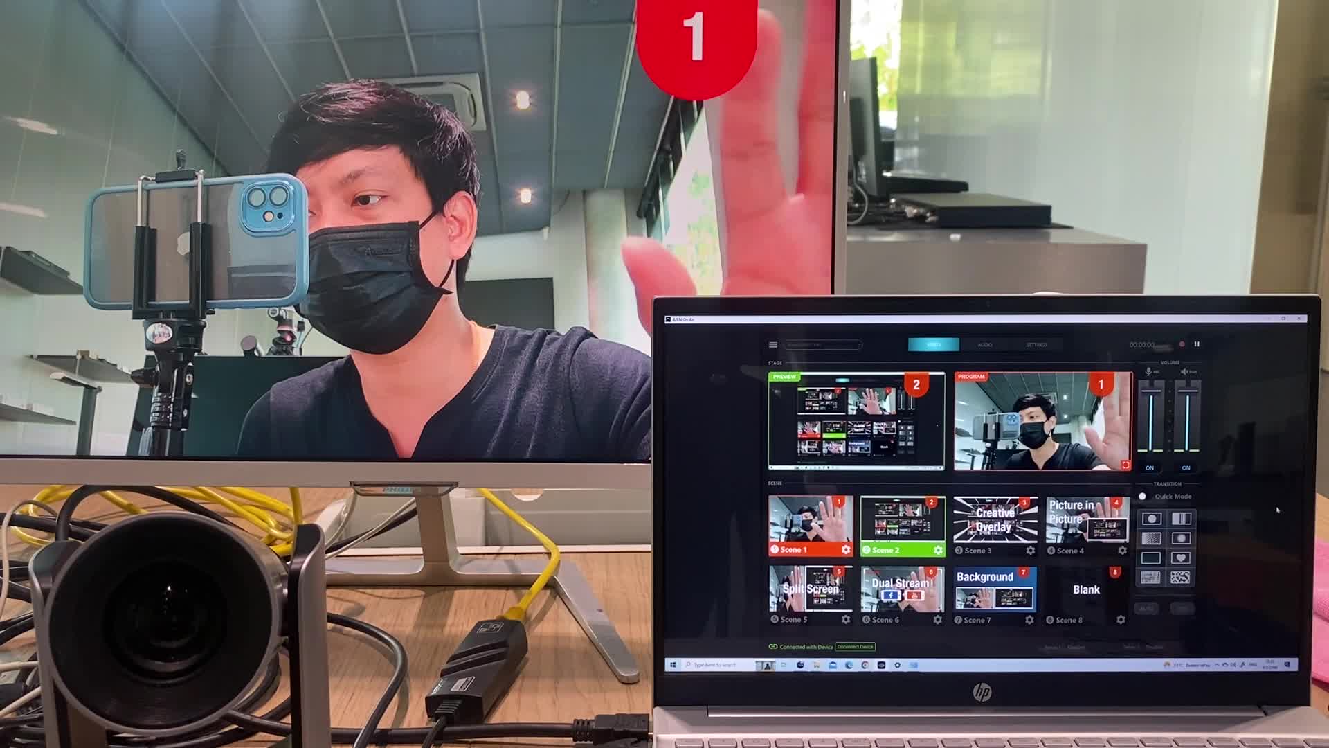 UC9040 : ทดสอบกับ NB ด้วย LAN