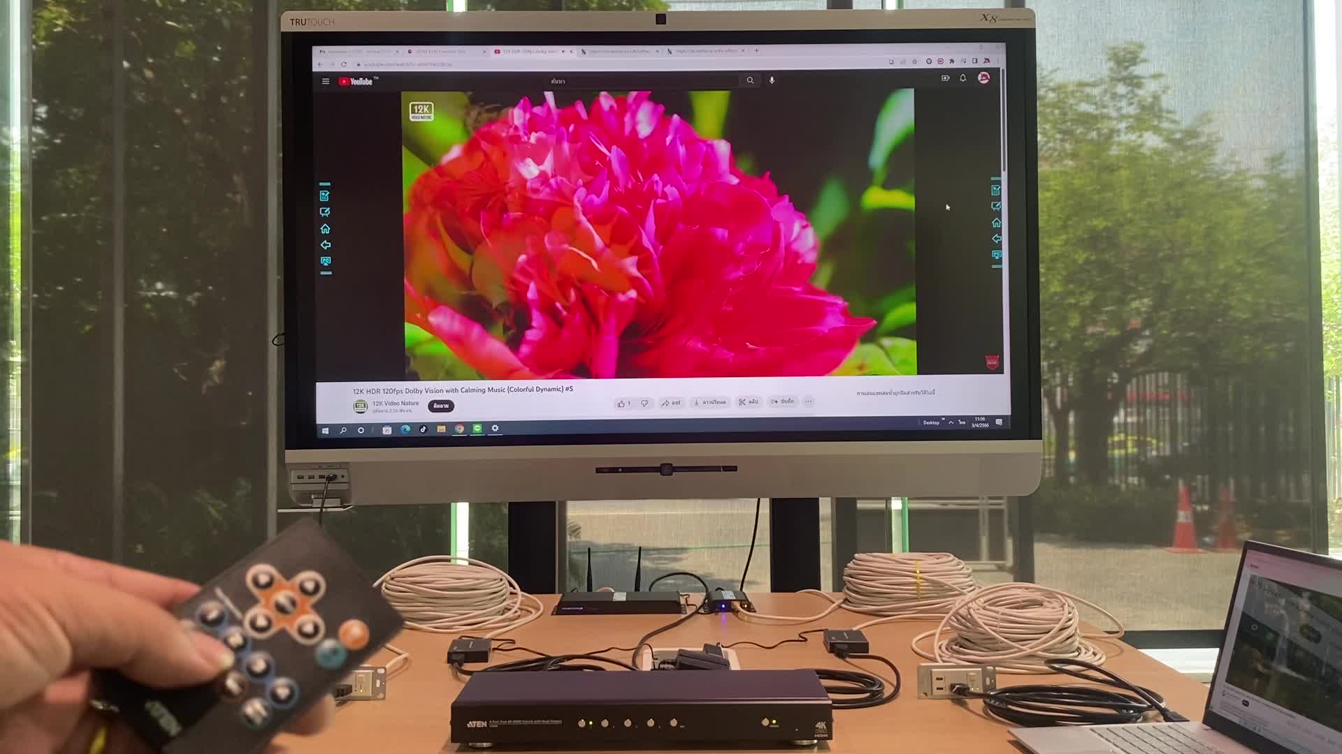 VS-482B : ทดสอบการสลับภาพเมื่อมีการเชื่อมต่อกับ HDMI Extender