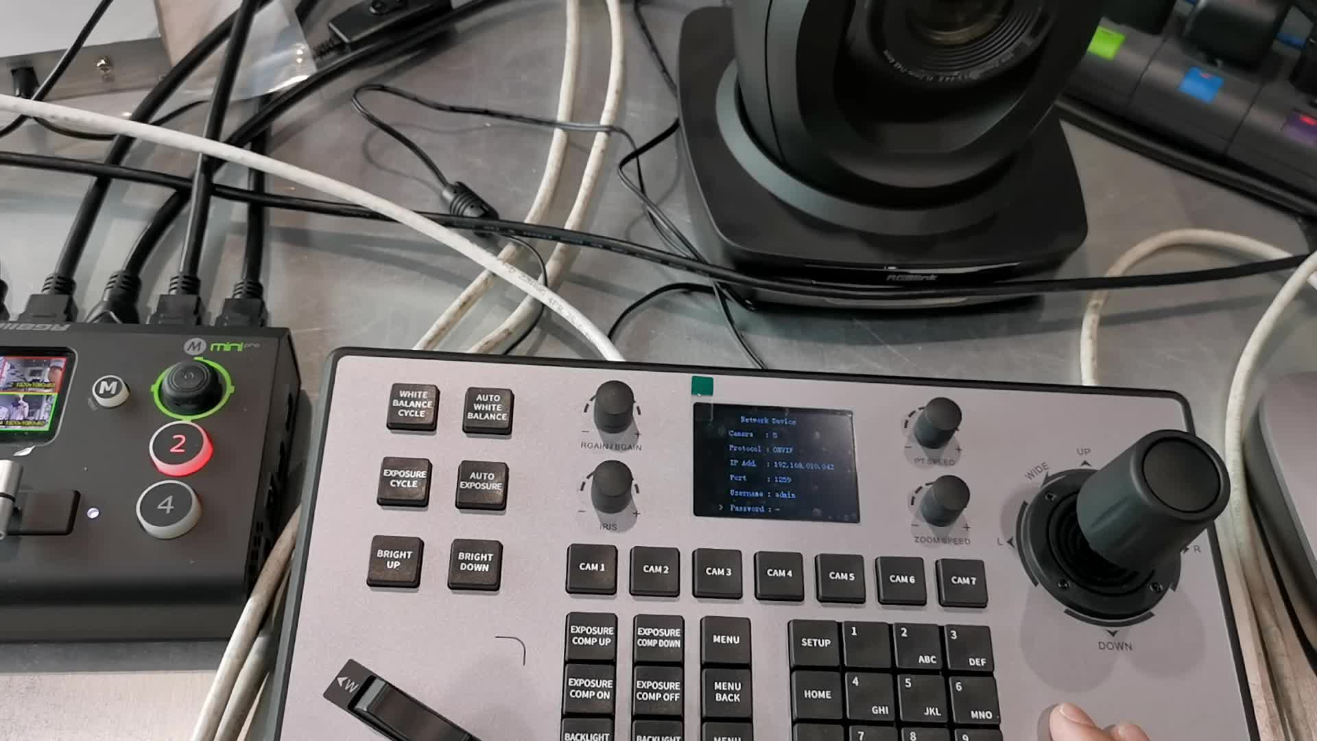 KZ2 can't control TEVO-VL12U via Visca Over IP