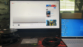 MS104 : ทดสอบระยะสาย HDMI+AOC ที่ความละเอียด 4K@60Hz