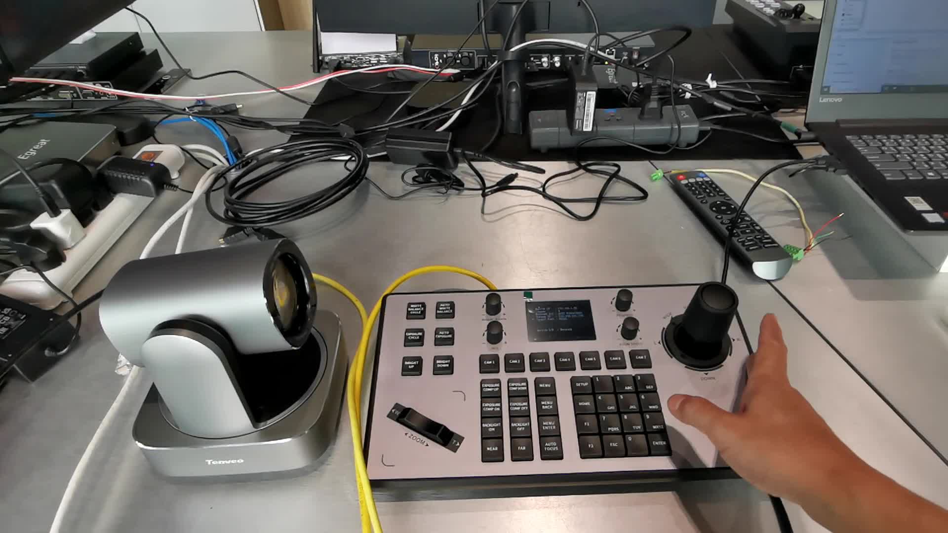 TEVO VL12U ทดสอบกับ KZ2 Sony VISCA Over IP UDP