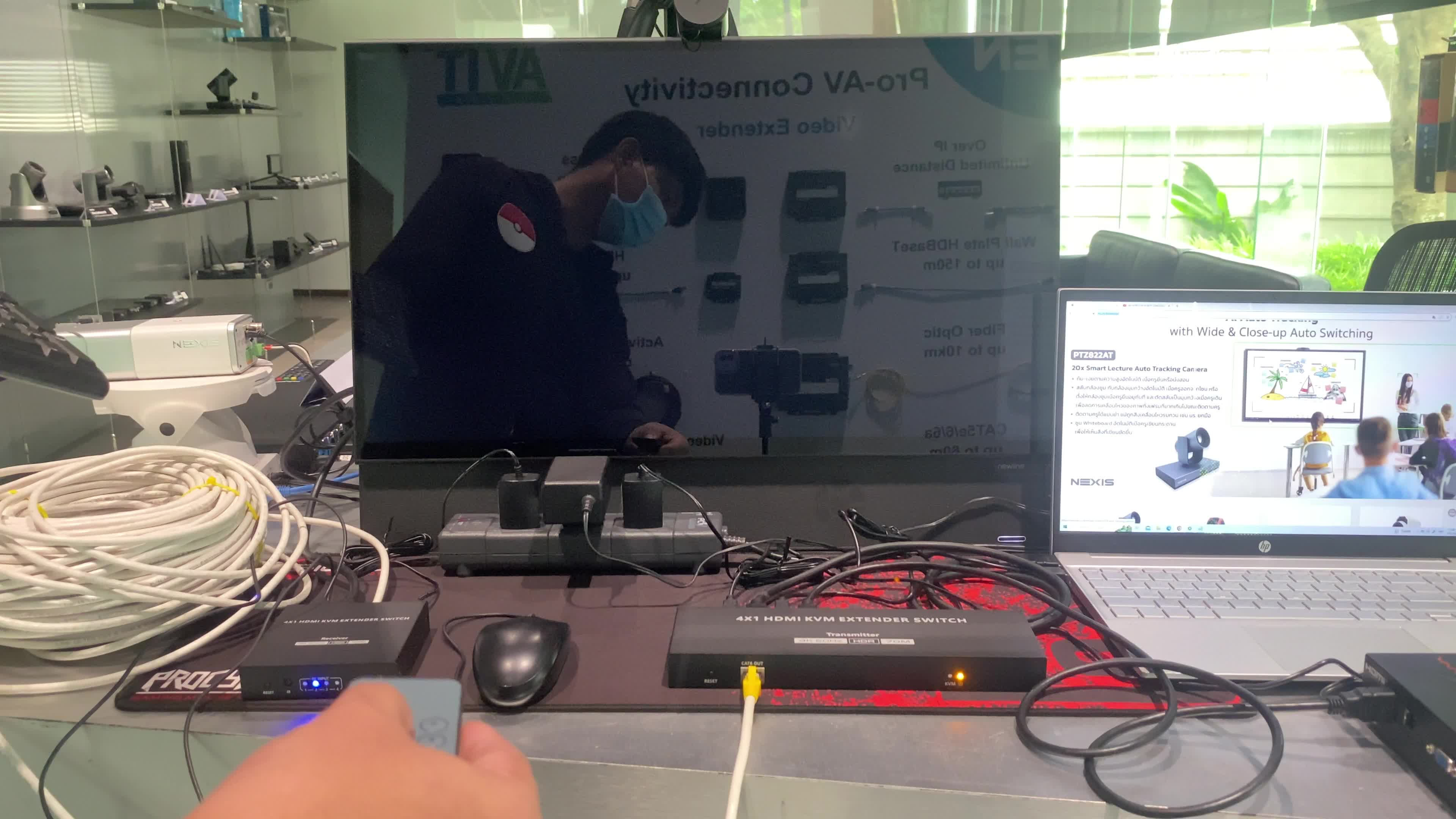 LKV441EX : 4x1 HDMI KVM Extender Switch