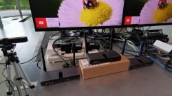 ทดสอบโซลูชั่น TW-H100A โดย ส่งภาพจาก TX*2+RX*3 ตัวภาพเดียวกัน