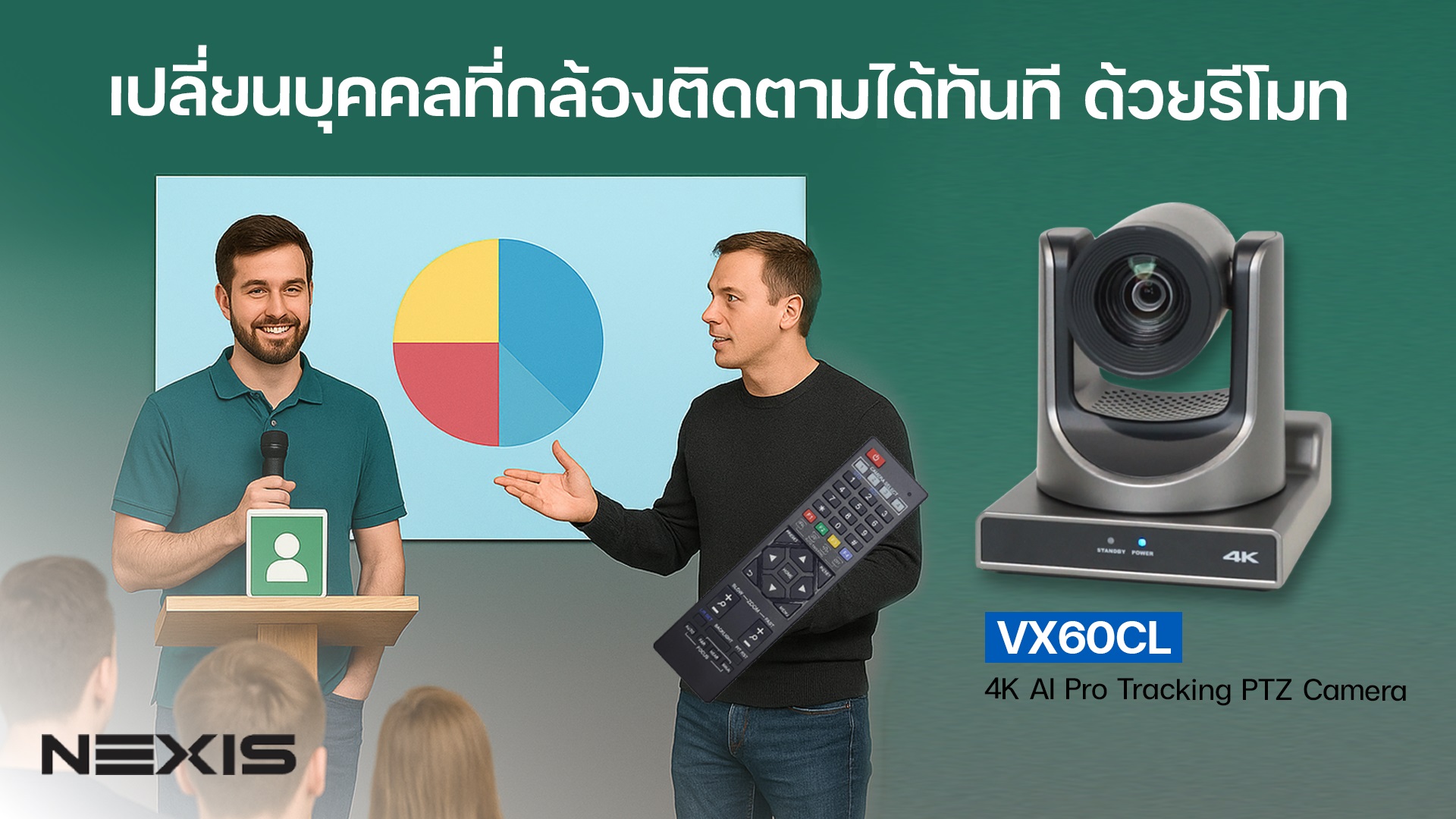 NEXIS VX60CL กล้อง 4K AI Auto Tracking Camera