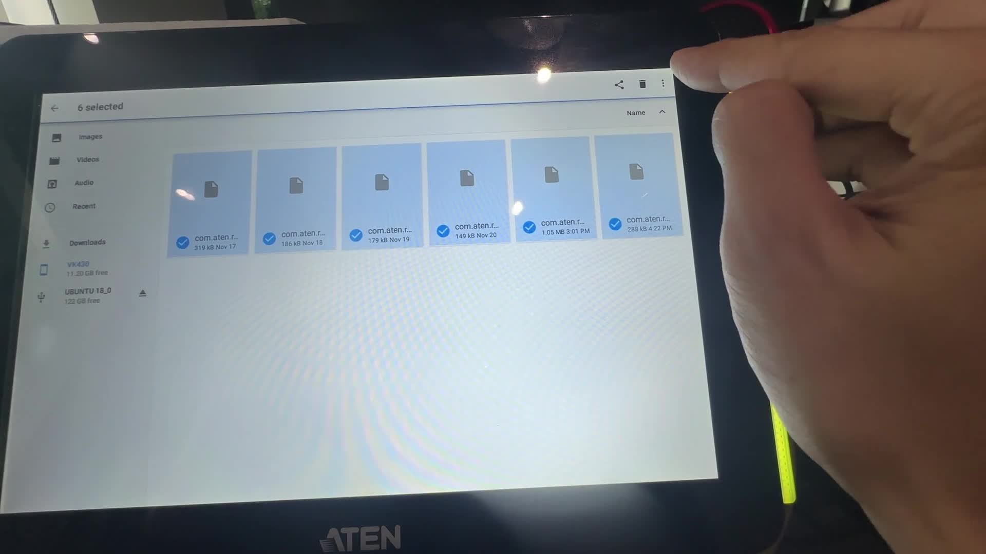 VK430 : วิธี copy Log ของตัวเครื่องลง USB Drive