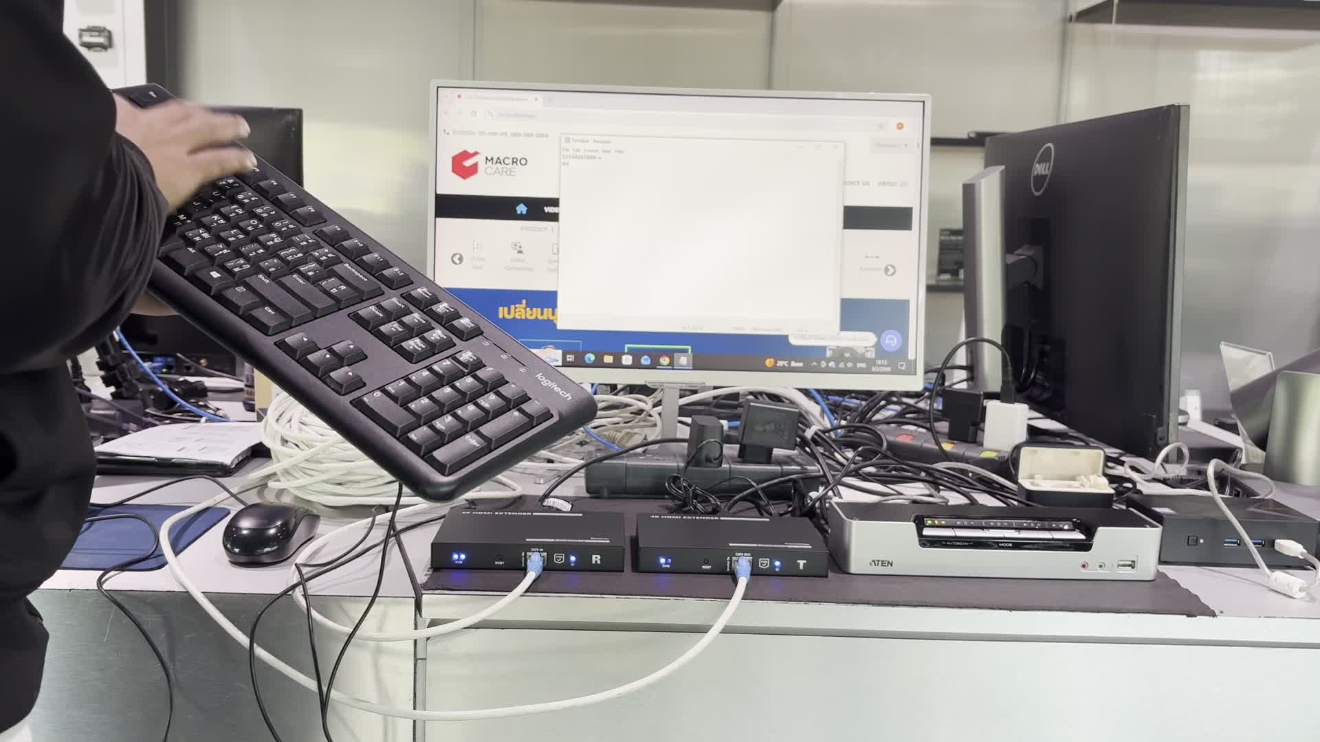 CS1794+NE-70KP : ทดสอบขยายคอนโทรลของ KVM