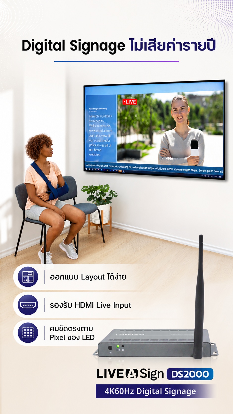 LIVE4SIGN DS2000 Digital Signage Player Box