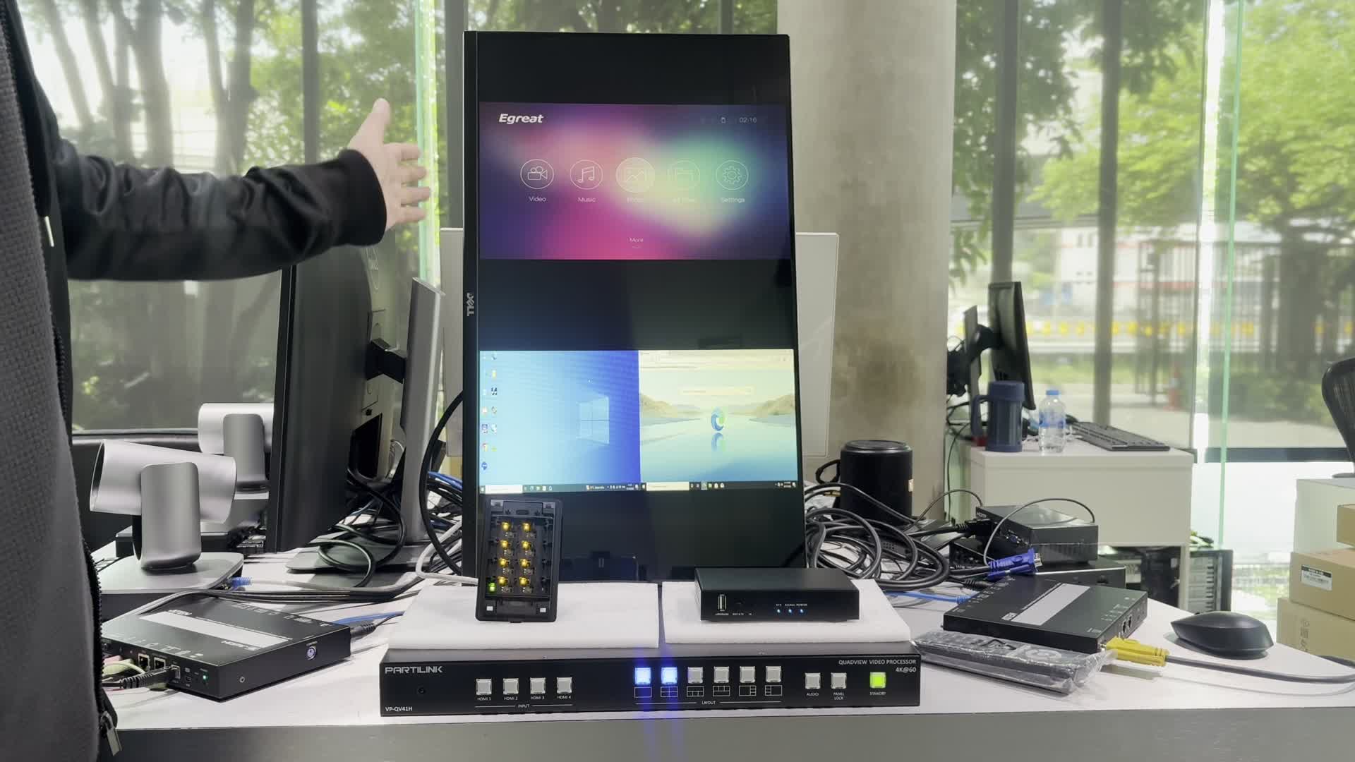 VT-QV41H+BC-78A+VK-0100 : ทดสอบการใช้งาน Multi View+Rotation 90 องศา+Control